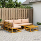 Tuinset 5-delig massief acaciahout naturel