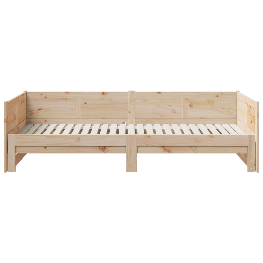 Uittrekbare Dagbed Naturel 180 x 200 cm Massief grenenhout