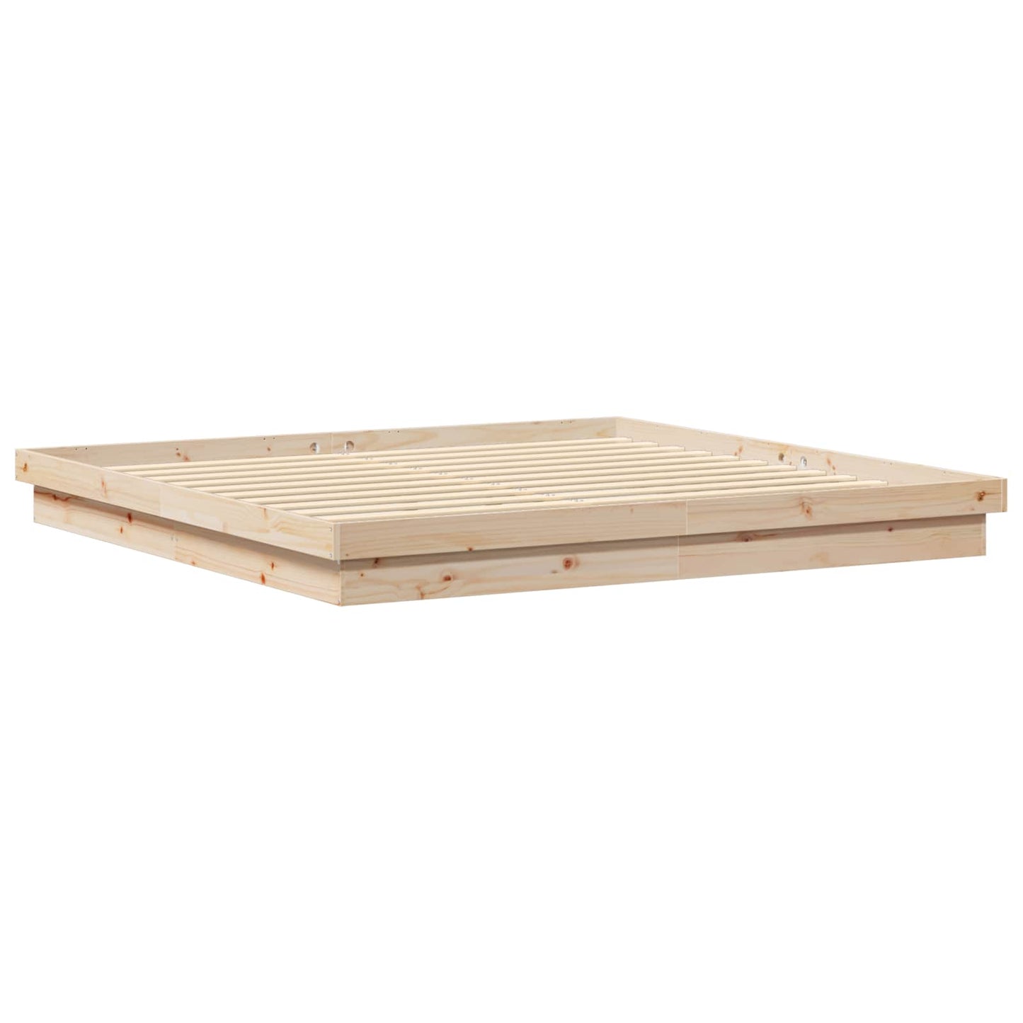 Bedframe Naturel 200 x 200 cm Massief grenenhout