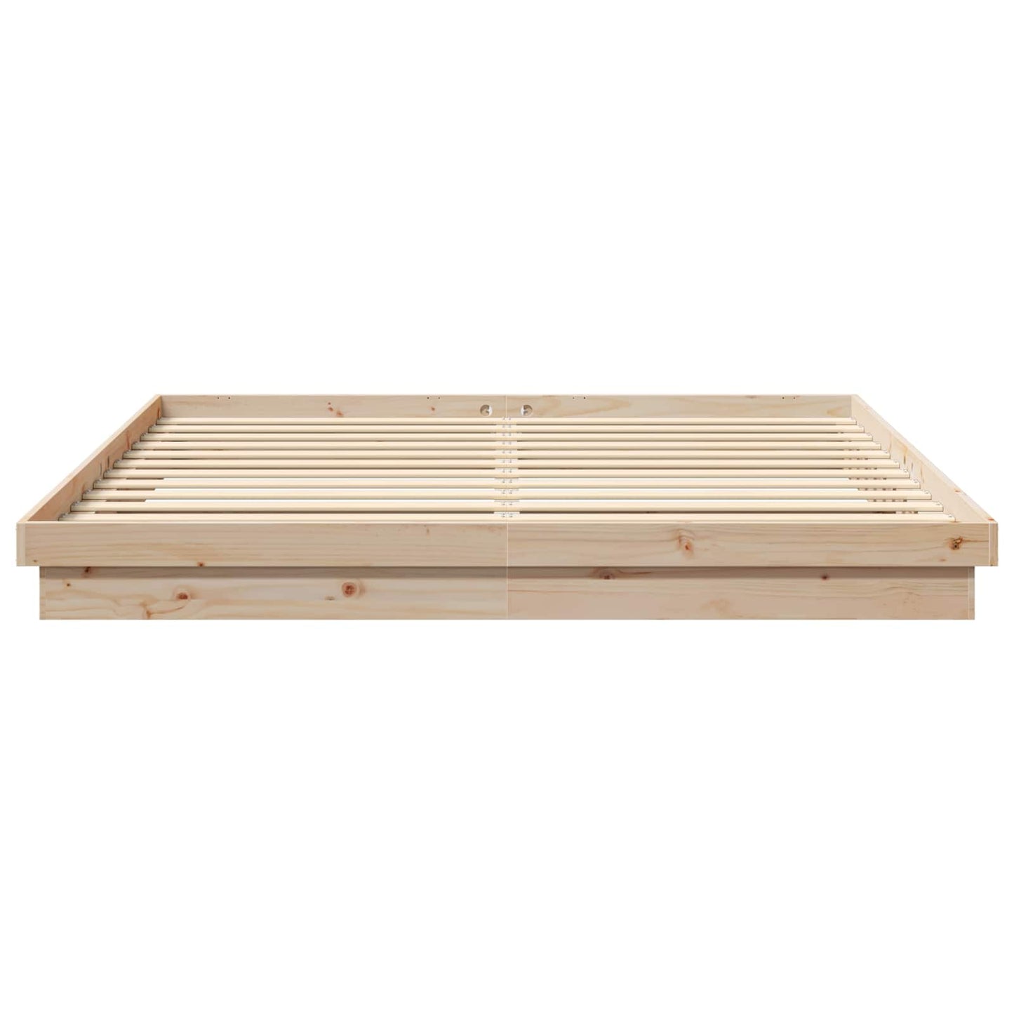 Bedframe Naturel 200 x 200 cm Massief grenenhout