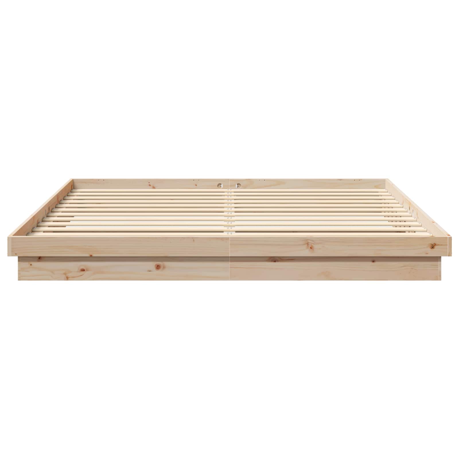 Bedframe Naturel 200 x 200 cm Massief grenenhout