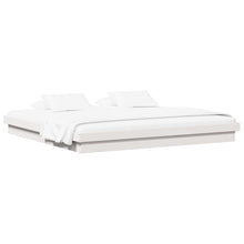Bedframe Wit 200 x 200 cm Massief grenenhout