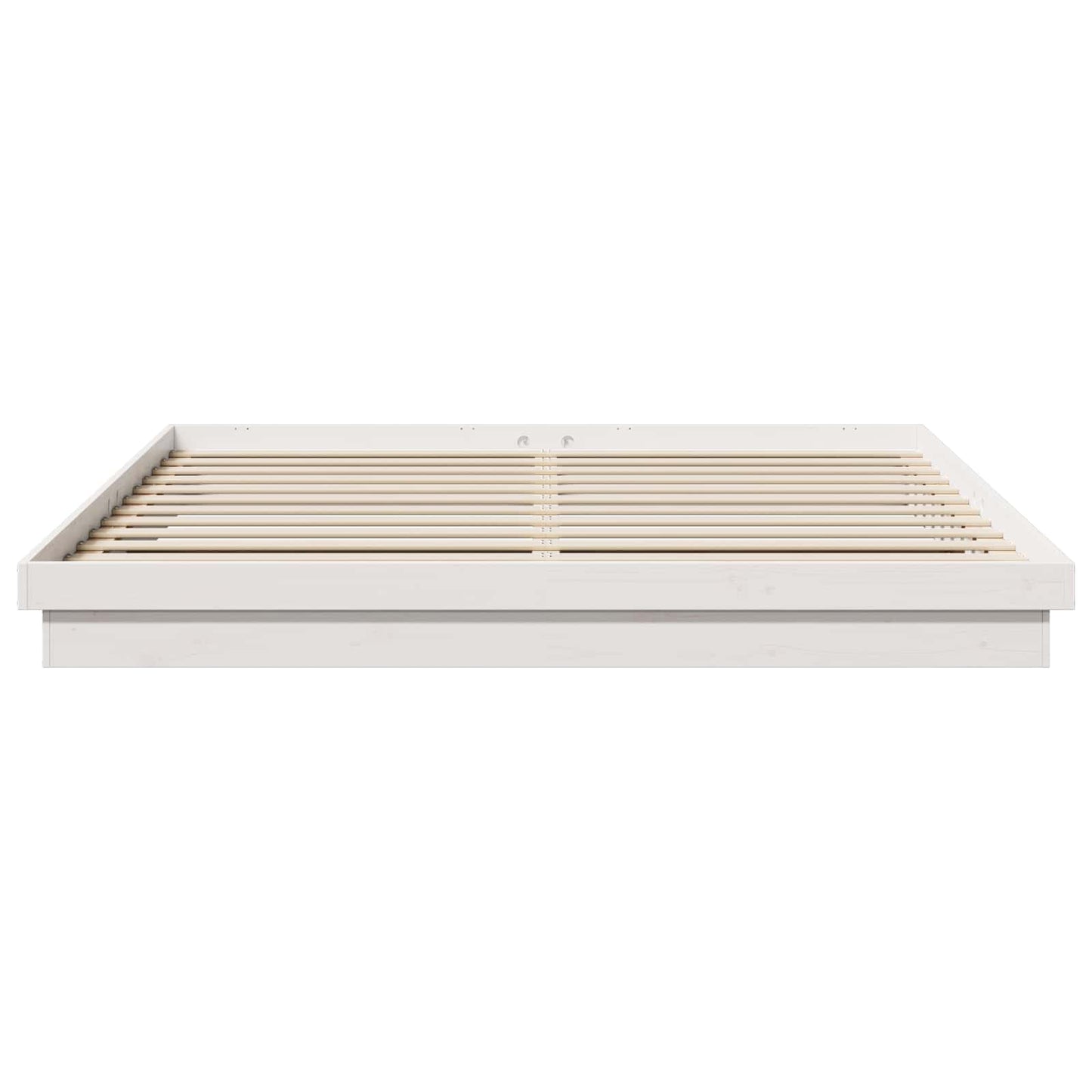 Bedframe Wit 200 x 200 cm Massief grenenhout