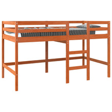 Loft Bed Wasbruin 90 x 190 cm Massief grenenhout