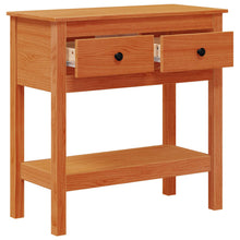 Wandtafel met lade Wasbruin 75 x 35 x 75 cm Massief Grenen Hout