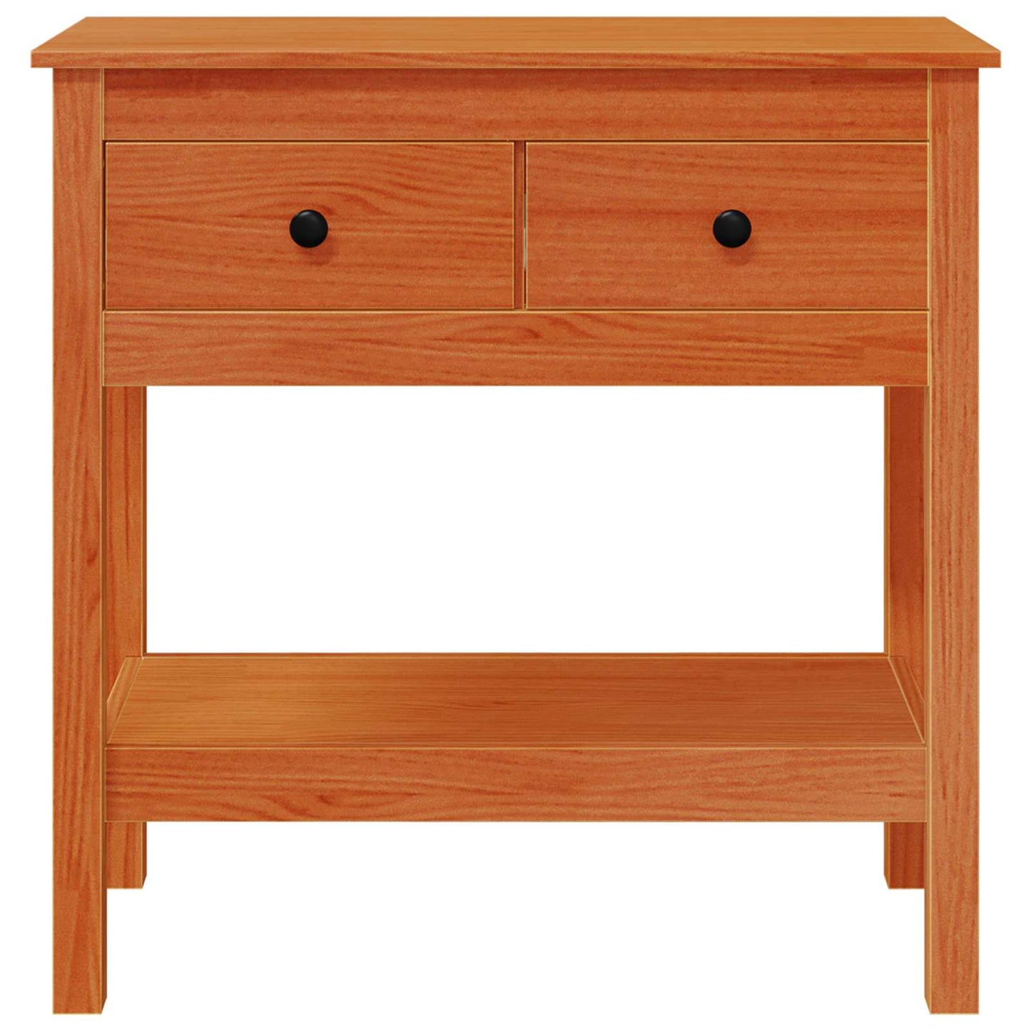 Wandtafel met lade Wasbruin 75 x 35 x 75 cm Massief Grenen Hout