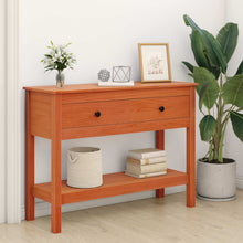 Wandtafel Wasbruin 100 x 35 x 75 cm Massief Grenen Hout