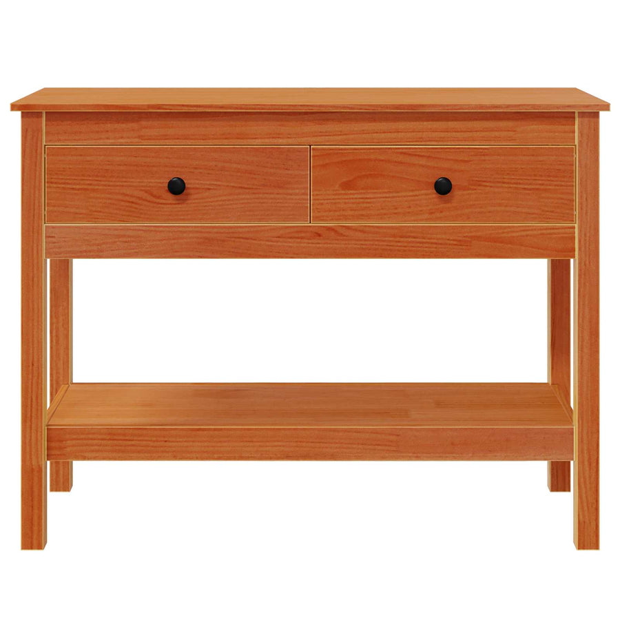 Wandtafel Wasbruin 100 x 35 x 75 cm Massief Grenen Hout