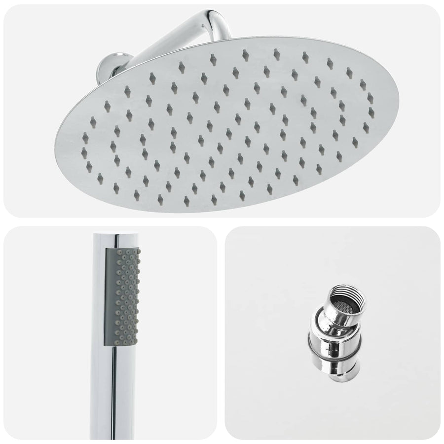 Verborgen Douche Systeem (Rond) zilver RVS 201