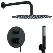 Verborgen Douche Systeem (Rond) Zwart RVS 201