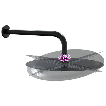 Verborgen Douche Systeem (Rond) Zwart RVS 201