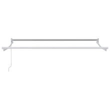 Handmatig uitschuifbaar zonnescherm Wit 3 x 2 m Aluminium