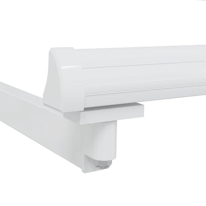 Handmatig uitschuifbaar zonnescherm Wit 3,5 x 2 m Aluminium