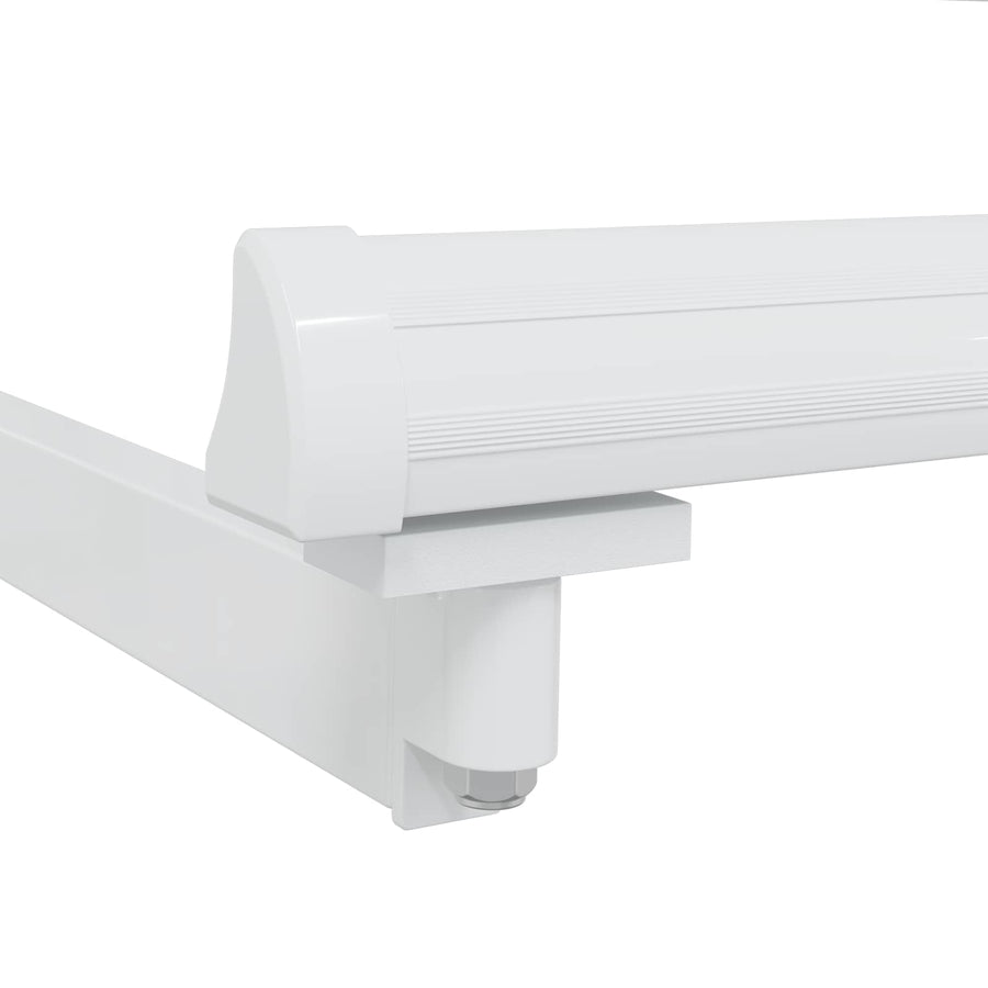 Handmatig uitschuifbaar zonnescherm Wit 3,5 x 2 m Aluminium
