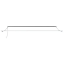 Handmatig uitschuifbaar zonnescherm Wit 4 x 2 m Aluminium