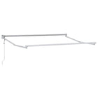 Zonnescherm frame elektrisch uitschuifbaar 2,5 x 2 m wit