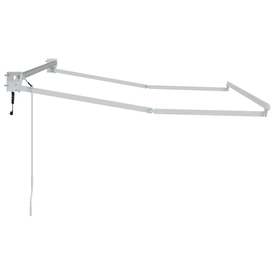 Elektrisch uitschuifbaar zonnescherm frame Wit 2,5 x 2 m