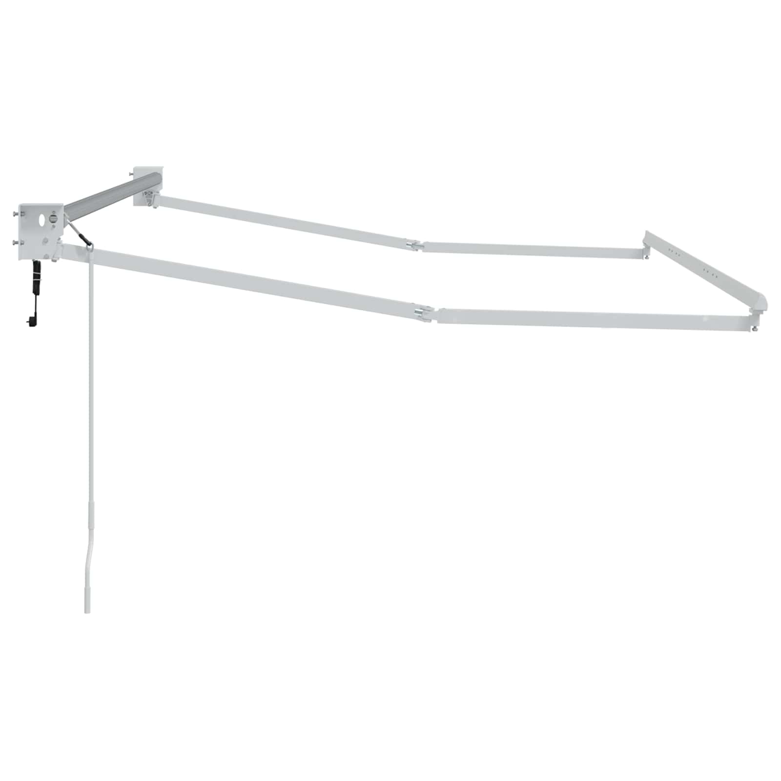 Elektrisch uitschuifbaar zonnescherm frame Wit 3 x 2 m