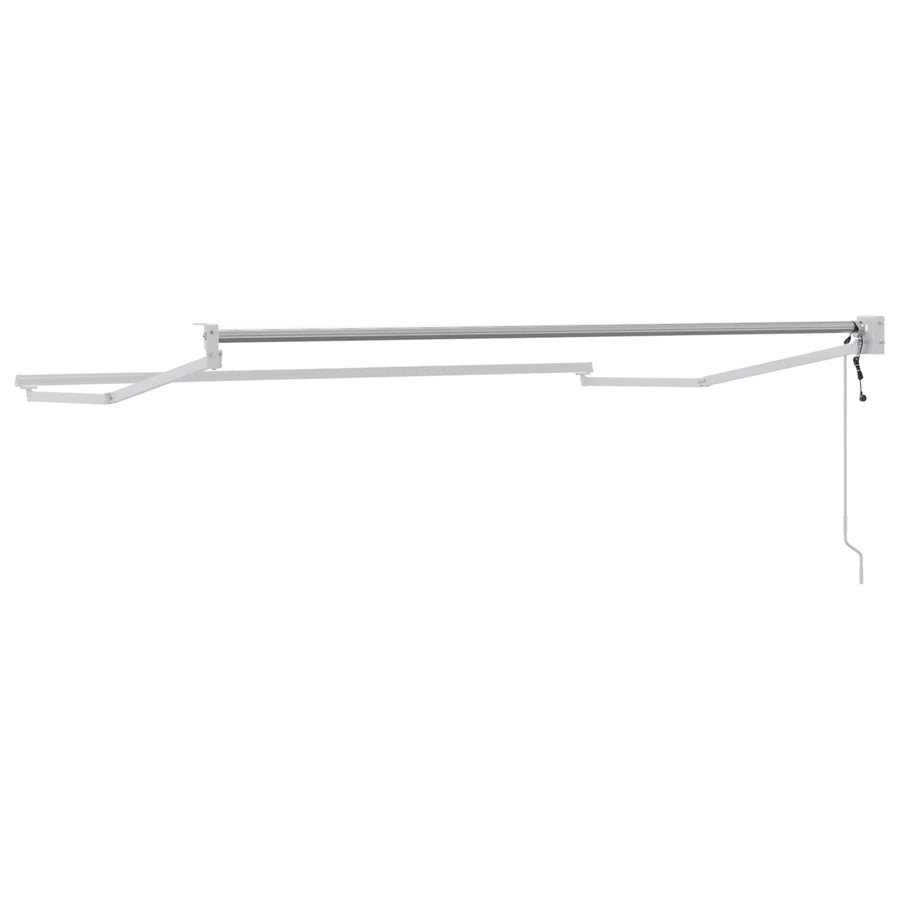 Elektrisch uitschuifbaar zonnescherm frame Wit 3,5 x 2 m