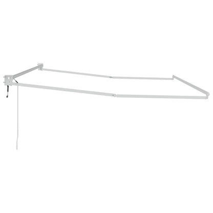 Elektrisch uitschuifbaar zonnescherm frame Wit 4 x 2 m