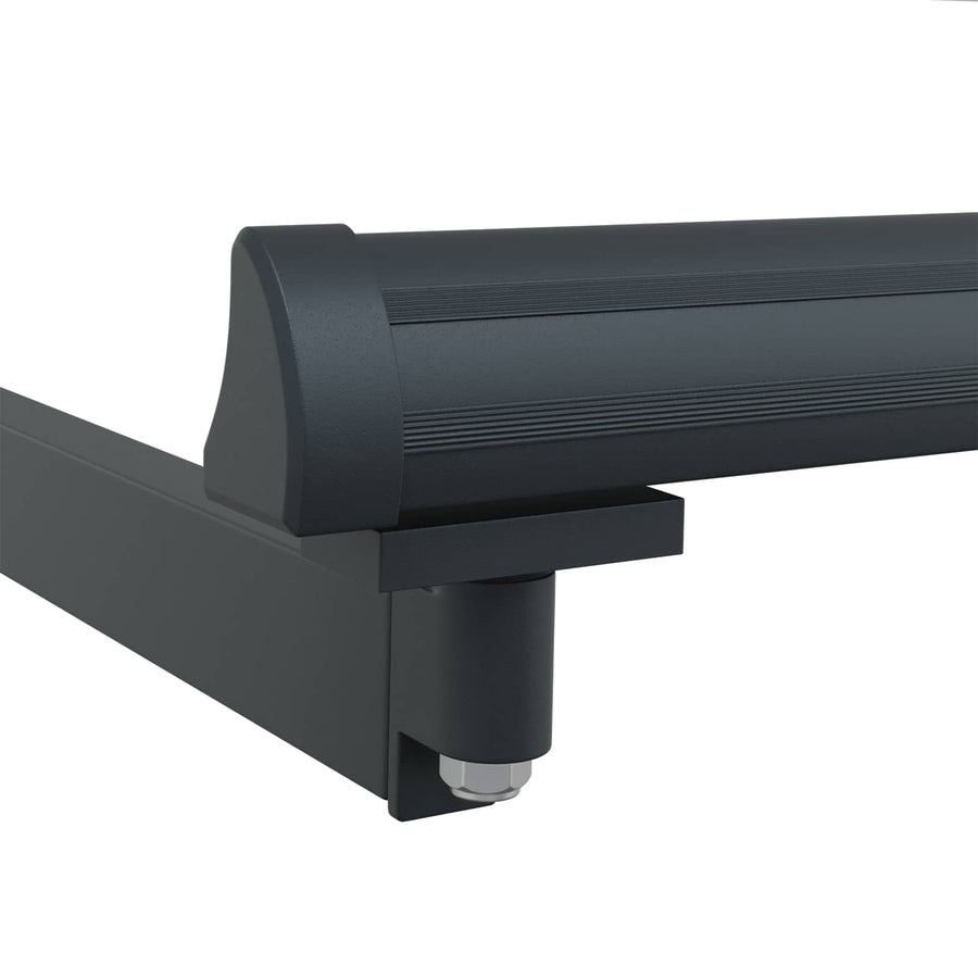 Handmatig uitschuifbaar zonnescherm Antraciet 3 x 2 m Aluminium