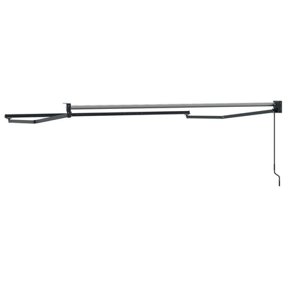 Handmatig uitschuifbaar zonnescherm Antraciet 3 x 2 m Aluminium