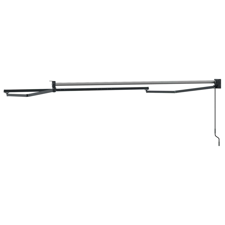 Handmatig uitschuifbaar zonnescherm Antraciet 3 x 2 m Aluminium