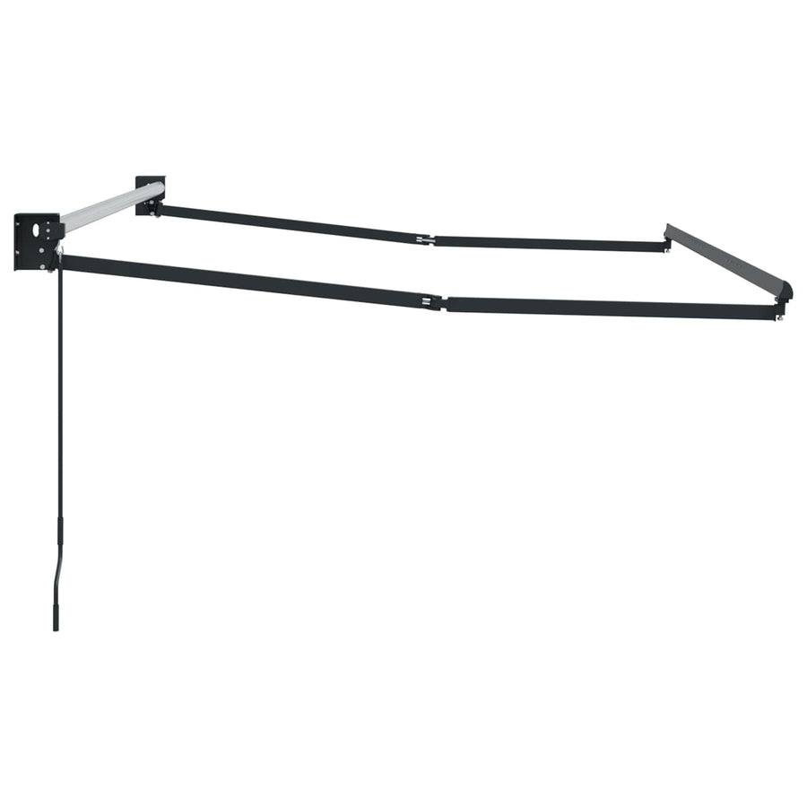 Handmatig uitschuifbaar zonnescherm Antraciet 3 x 2 m Aluminium
