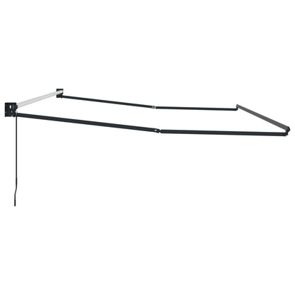 Handmatig uitschuifbaar zonnescherm Antraciet 4 x 2 m Aluminium