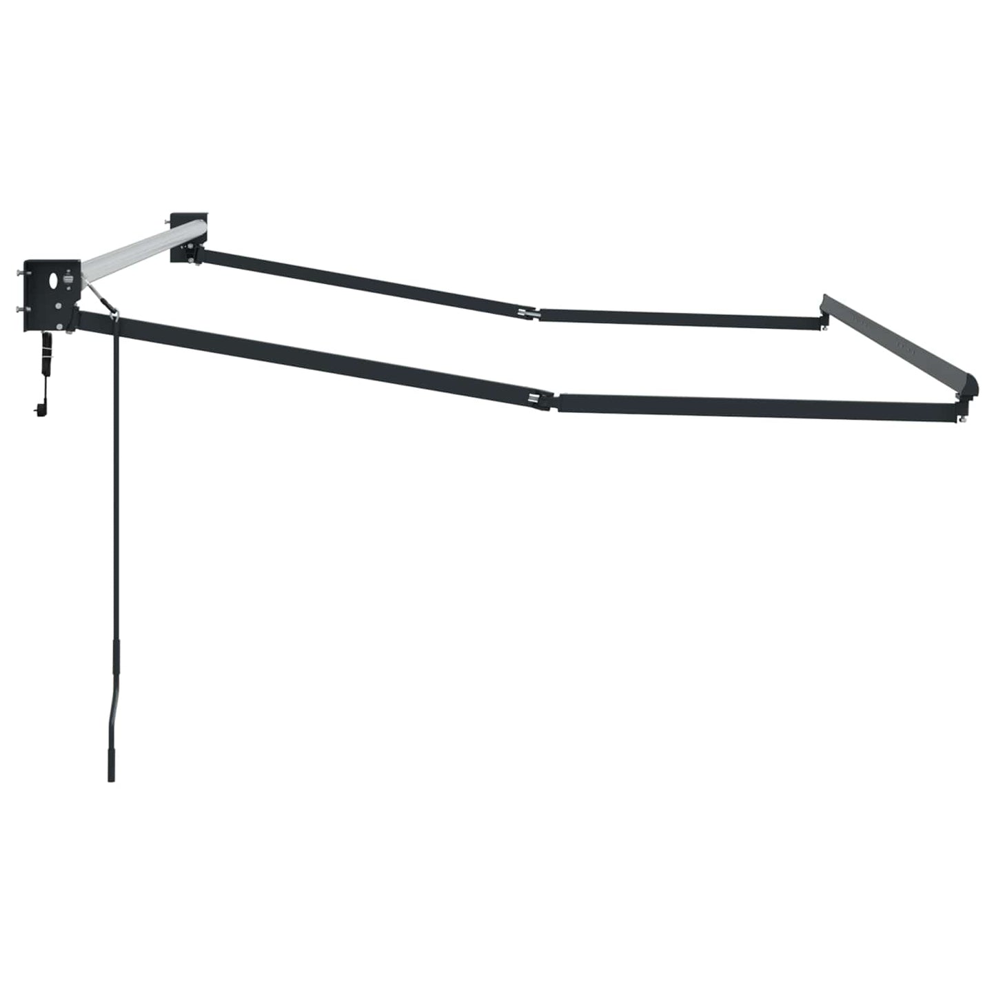 Elektrisch uitschuifbaar zonnescherm frame Antraciet 3 x 2 m