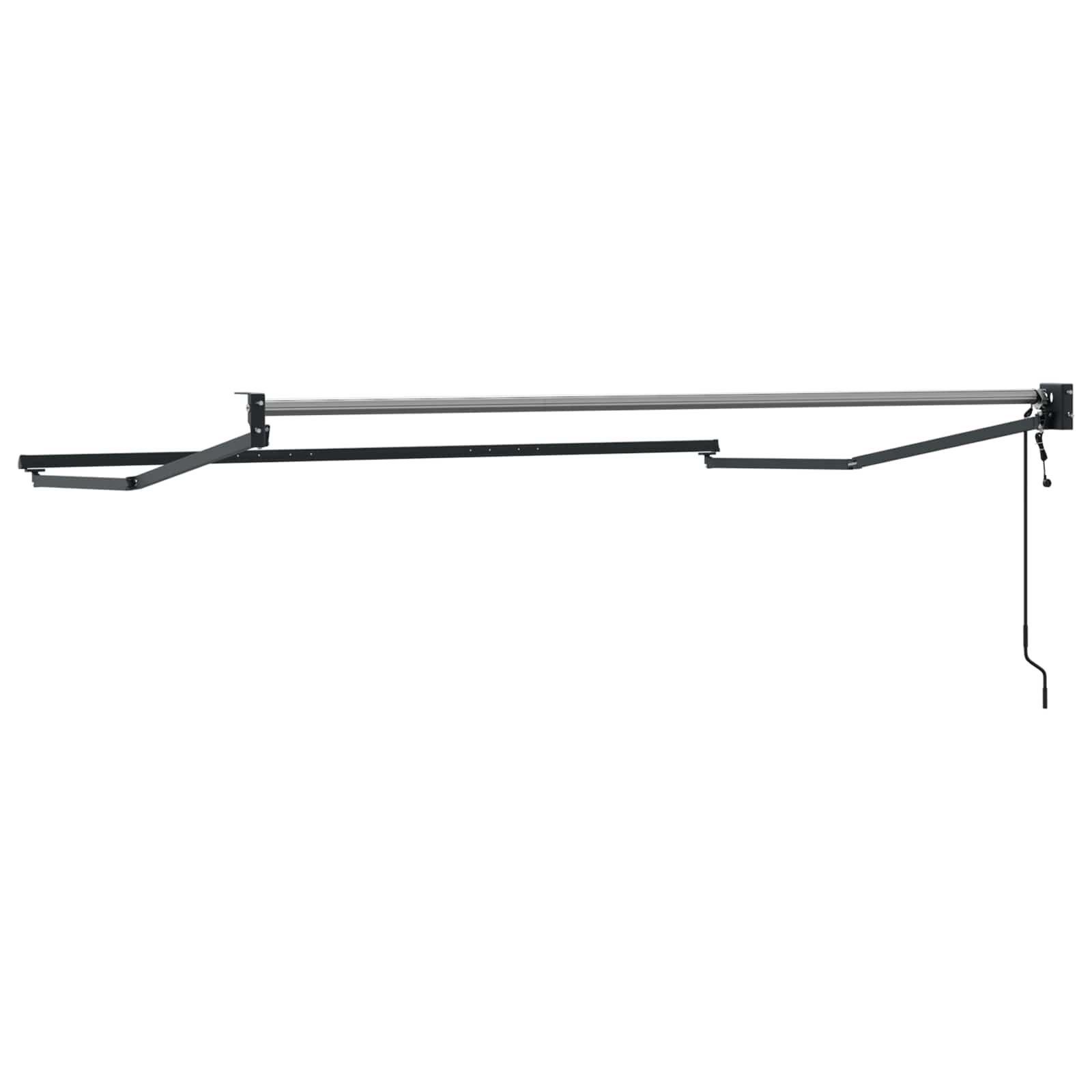 Elektrisch uitschuifbaar zonnescherm frame Antraciet 3,5 x 2 m