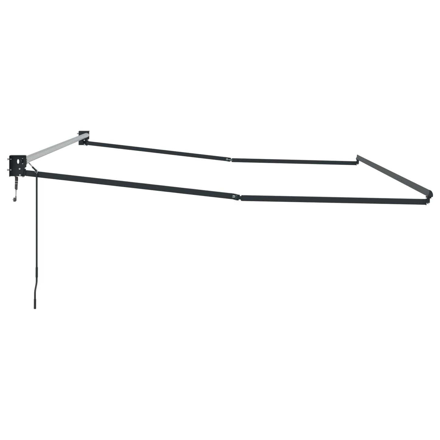 Elektrisch uitschuifbaar zonnescherm frame Antraciet 4 x 2 m