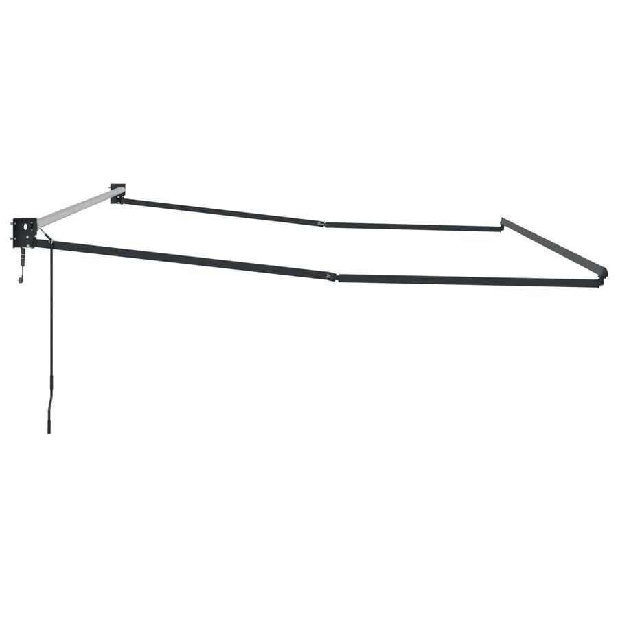 Elektrisch uitschuifbaar zonnescherm frame Antraciet 4 x 2 m