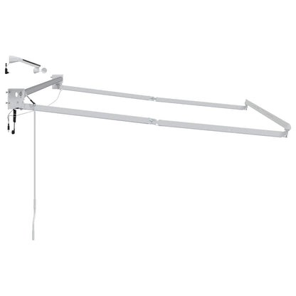 Elektrisch uitschuifbaar zonnescherm frame Wit 3 x 2 m
