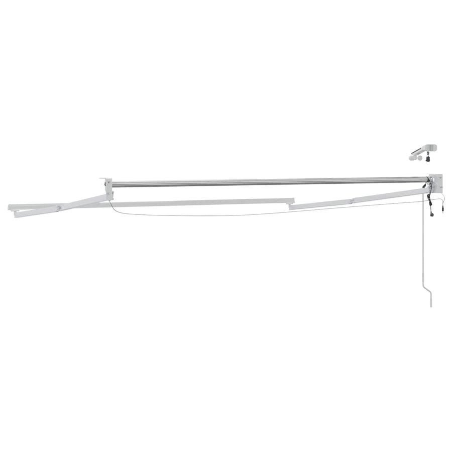 Elektrisch uitschuifbaar zonnescherm frame Wit 3 x 2,5 m