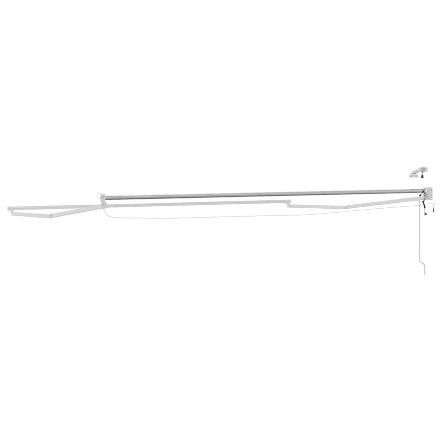 Elektrisch uitschuifbaar zonnescherm frame Wit 4 × 3 m
