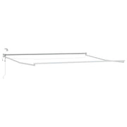 Elektrisch zonnescherm frame 4,5x3 m wit aluminium