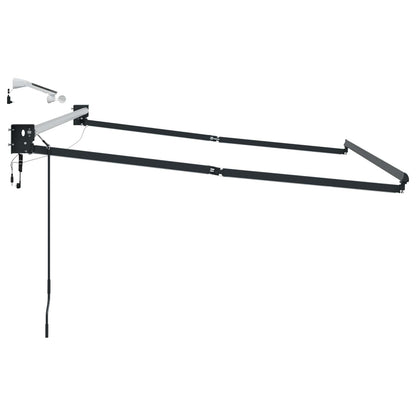 Elektrisch uitschuifbaar zonnescherm frame Antraciet 3 x 2 m