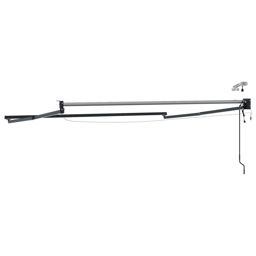 Elektrisch uitschuifbaar zonnescherm frame Antraciet 3,5 x 2 m