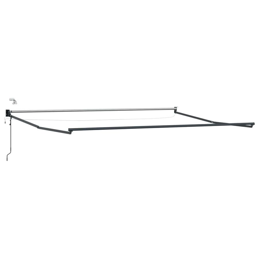 Elektrisch uitschuifbaar zonnescherm frame Antraciet 4,5 × 3 m