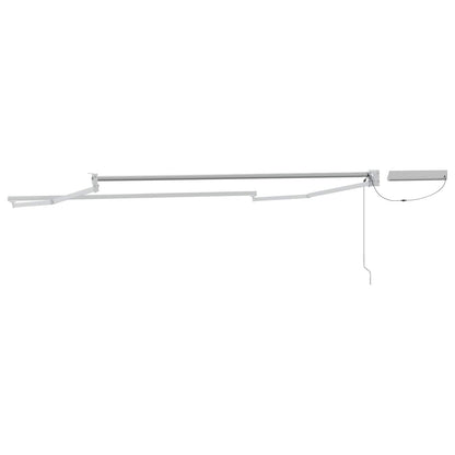 Elektrisch uitschuifbaar zonnescherm frame Wit 2,5 x 2 m Staal