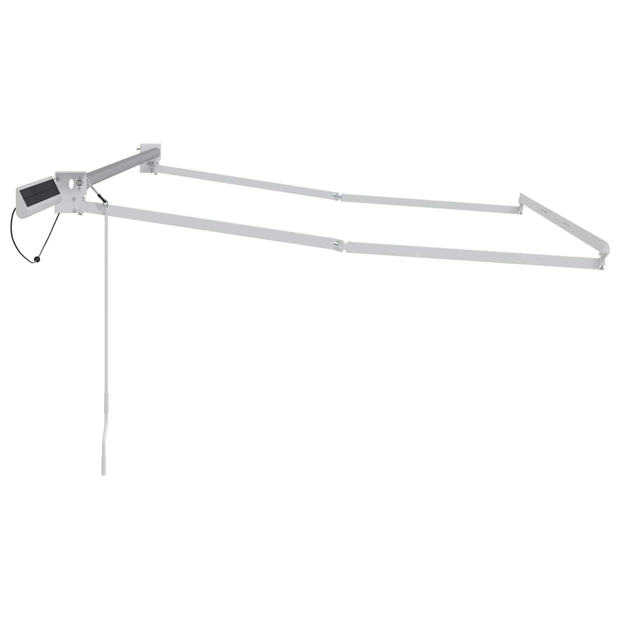 Elektrisch uitschuifbaar zonnescherm frame Wit 3 x 2,5 m Staal
