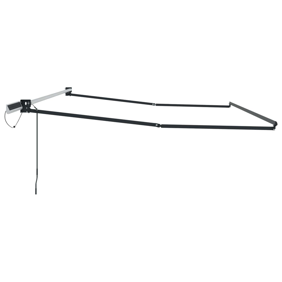 Elektrisch uitschuifbaar zonnescherm frame Antraciet Staal