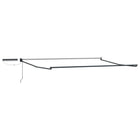Elektrisch zonnescherm frame 165 cm antraciet aluminium