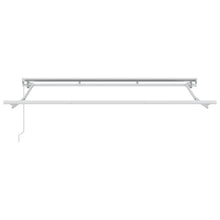 Handmatige Luifel Frame Verstelbaar Wit 3,5 x 2,5 m Staal