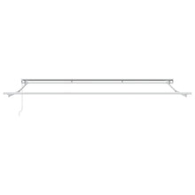 Handmatige Luifel Frame Verstelbaar Wit 4 × 3,5 m Staal