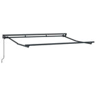 Manual Awning Frame Adjustable Anthracite 2.5 x 2 m Steel