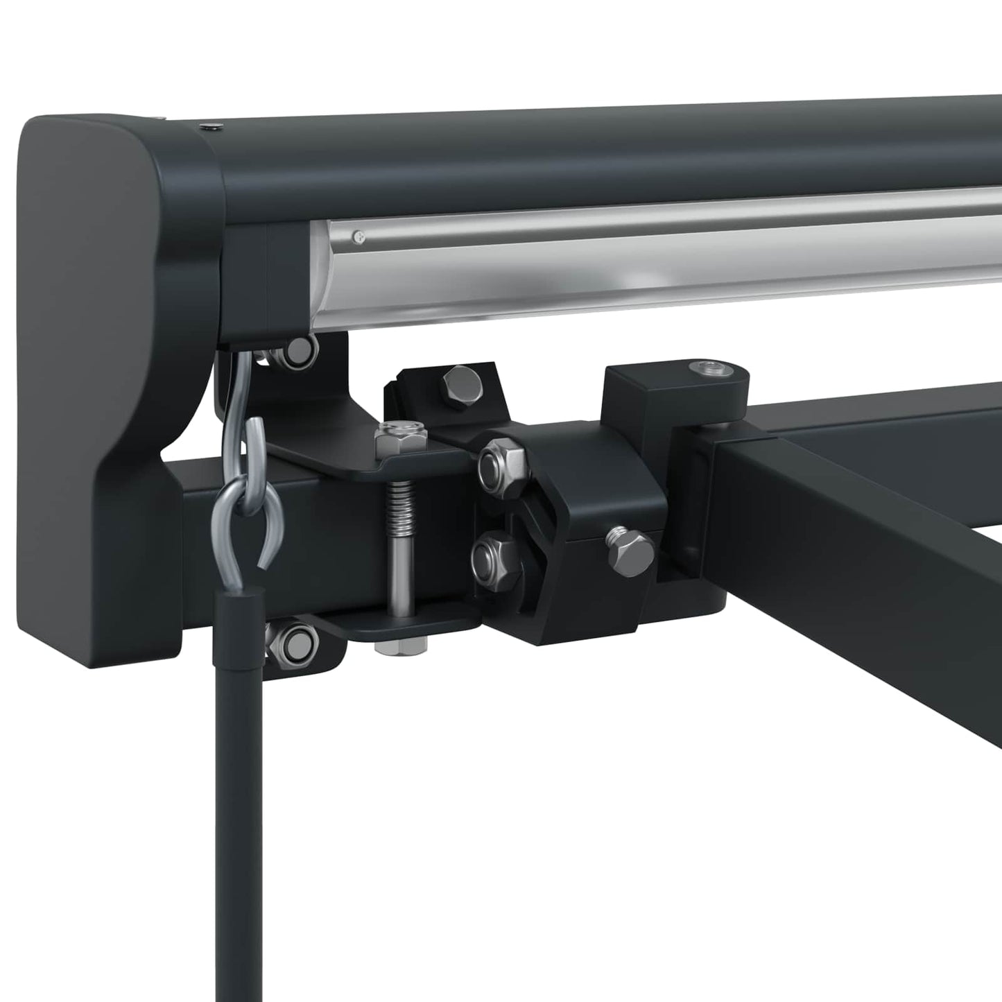 Handmatige Luifel Frame Verstelbaar Antraciet 3,5 x 2 m Staal