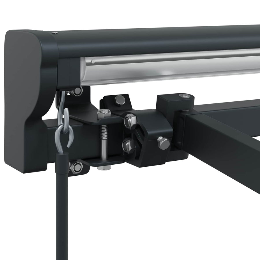 Handmatige Luifel Frame Verstelbaar Antraciet 3,5 x 2 m Staal