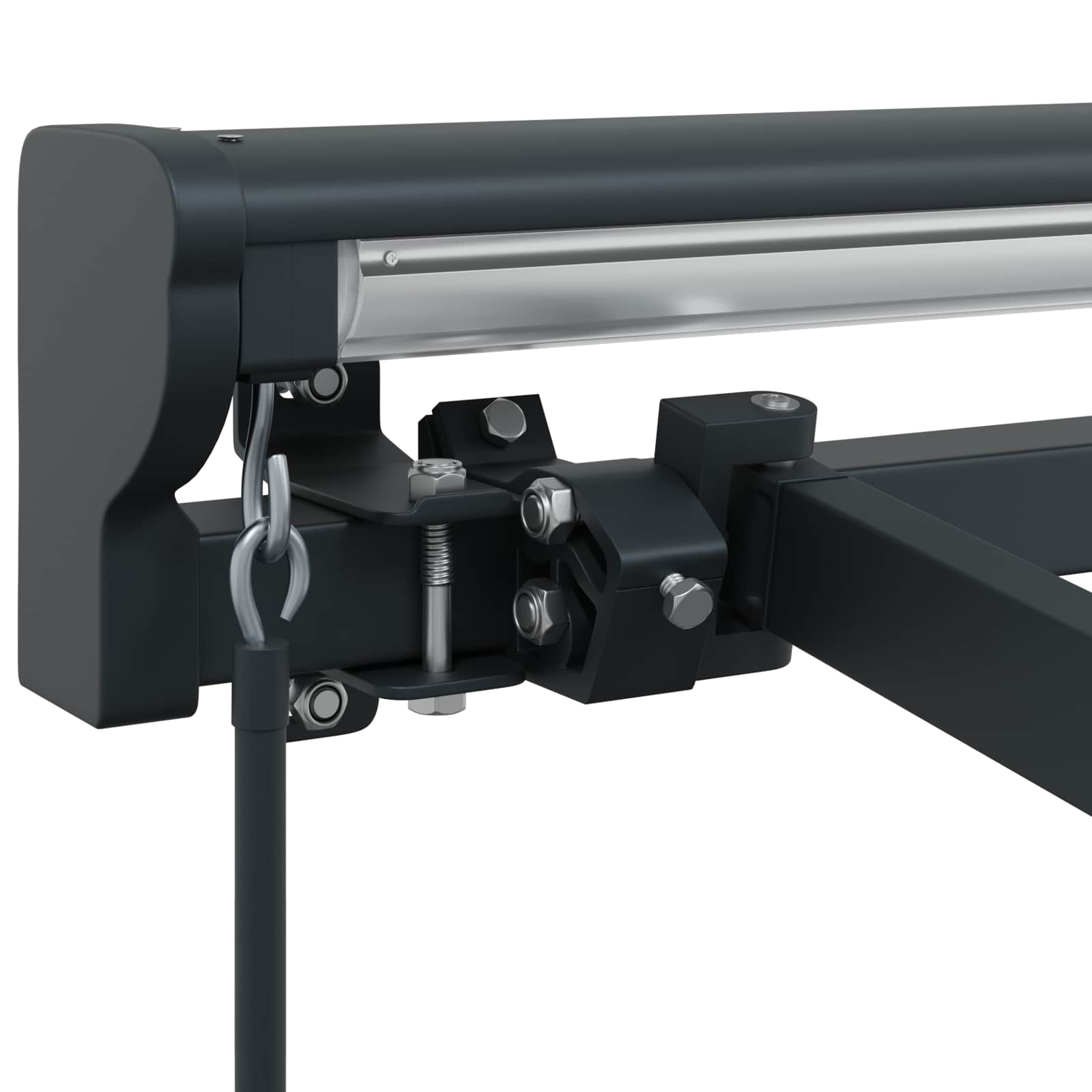 Handmatige Luifel Frame Verstelbaar Antraciet 4 x 2 m Staal
